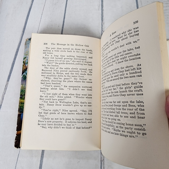 Vintage Nancy Drew 1935 The Message in the Hollow Oak Hardcover Book - Picture 12 of 15